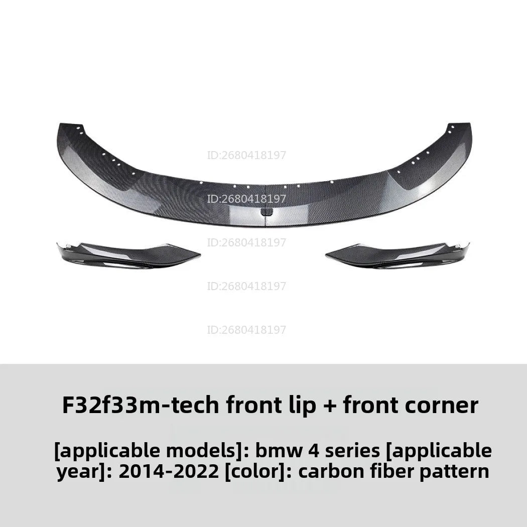 For BMW 4 Series Bmw F33 F32 14-20 Front Lip Front Shovel Front Wrap Corner Car Stickers Exterior Modification Accessories