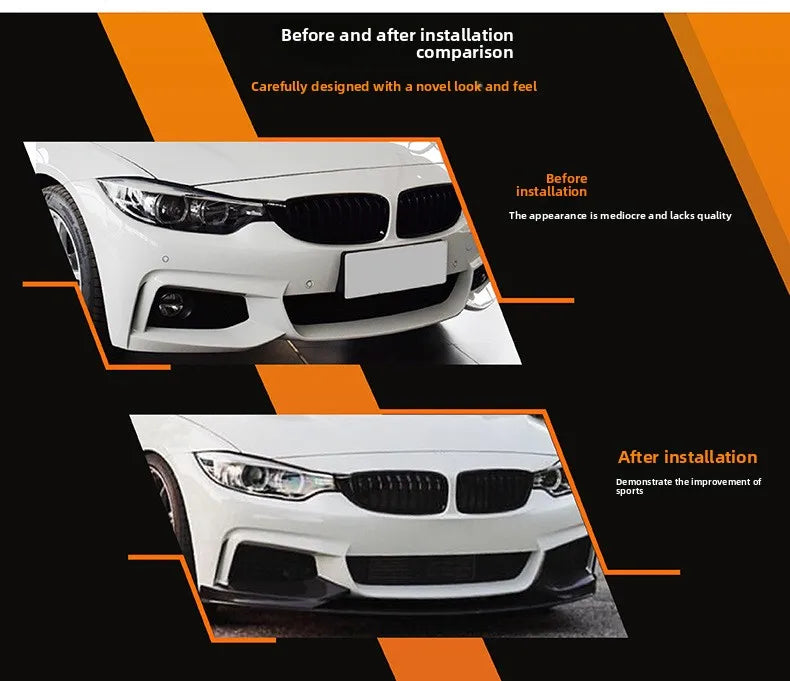 For BMW 4 Series Bmw F33 F32 14-20 Front Lip Front Shovel Front Wrap Corner Car Stickers Exterior Modification Accessories