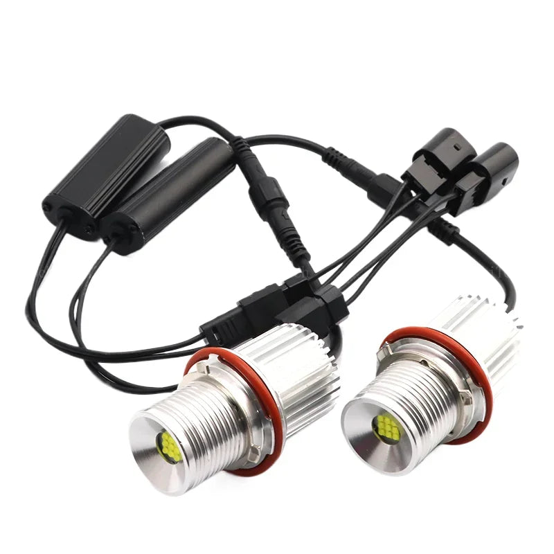 For BMW E39 E81 E82 E87 E88 X5 E53 E60 E61 E63 E64 X3 E83 120w Error Free LED Angel Eyes Marker Lights Bulbs White Top Quality