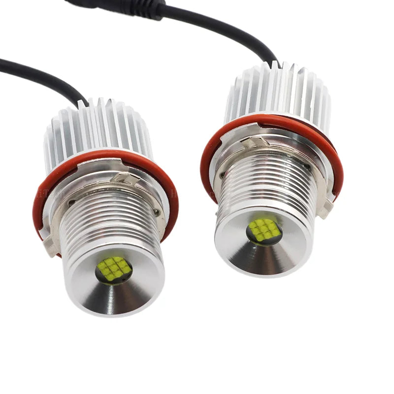 For BMW E39 E81 E82 E87 E88 X5 E53 E60 E61 E63 E64 X3 E83 120w Error Free LED Angel Eyes Marker Lights Bulbs White Top Quality