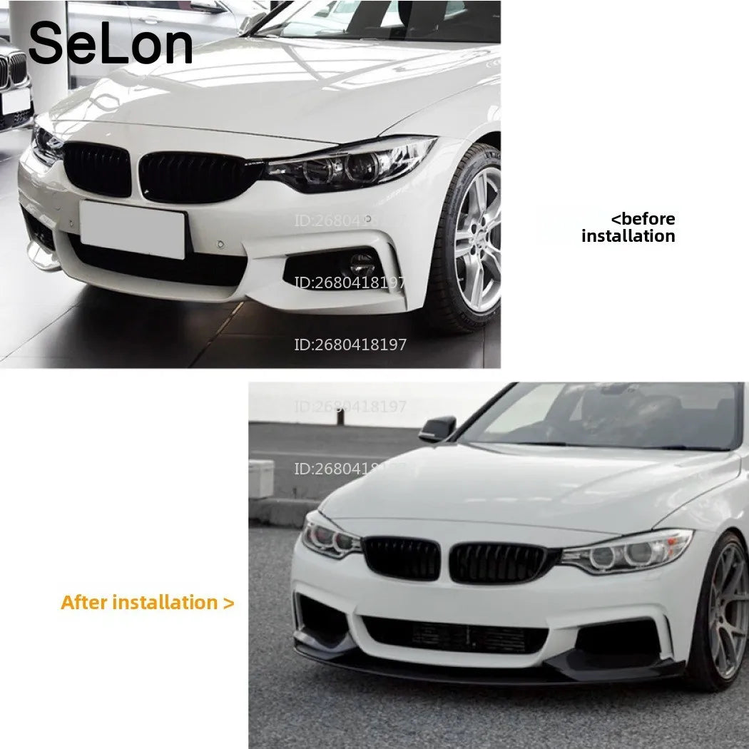 For BMW 4 Series Bmw F33 F32 14-20 Front Lip Front Shovel Front Wrap Corner Car Stickers Exterior Modification Accessories