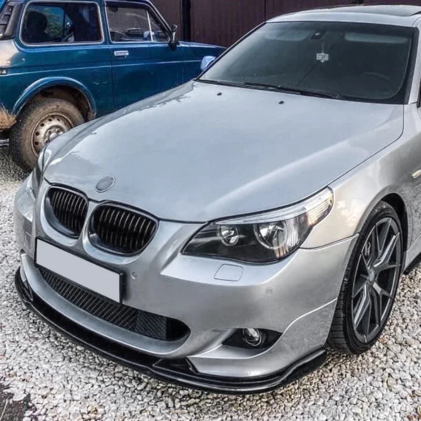 For BMW 5 Series E60 E61 525i 530i 540i 550i 2005-2010 M Sport front bumper lip splitter spoiler diffuser ABS body kit front lip