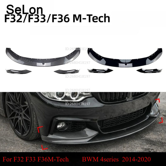 For BMW 4 Series Bmw F33 F32 14-20 Front Lip Front Shovel Front Wrap Corner Car Stickers Exterior Modification Accessories