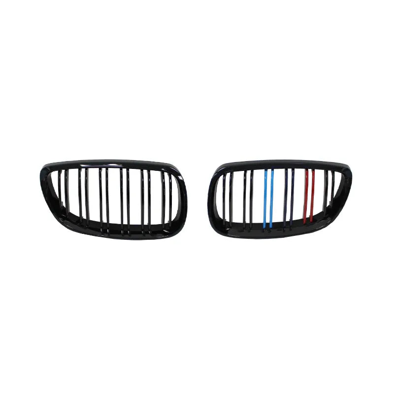 Front Bumper Kidney Grill For BMW E92 E93 M3 2006-2009 Gloss Black Dual Line Grille Car Styling Racing Grilles Replacement Part