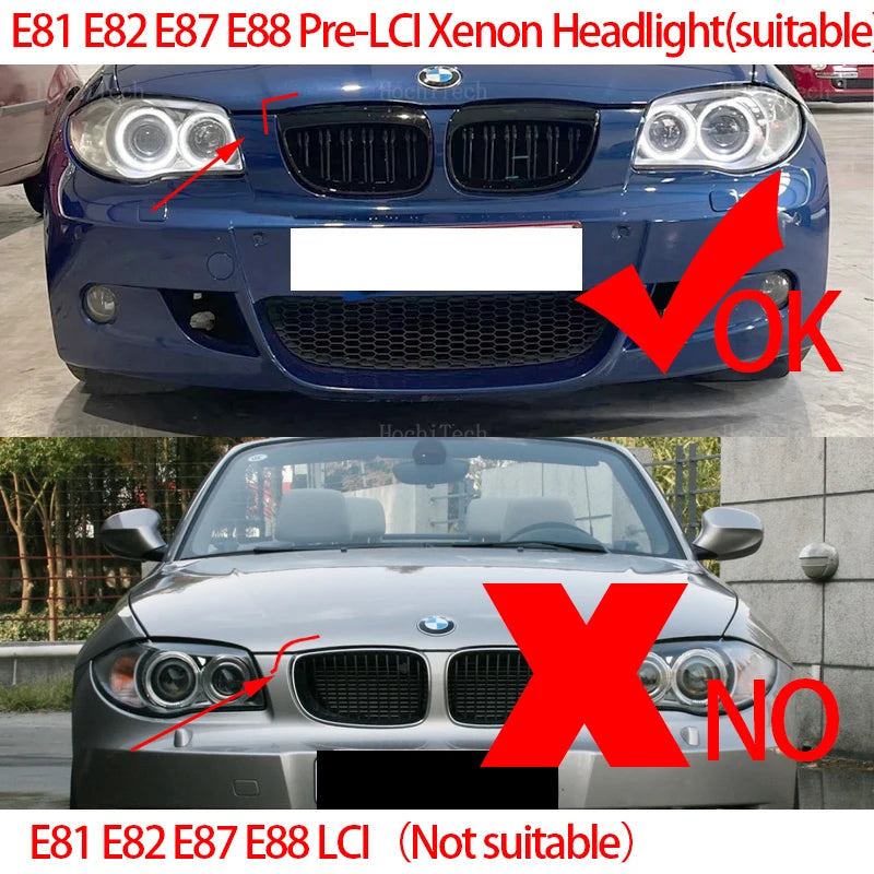 For BMW E39 E81 E82 E87 E88 X5 E53 E60 E61 E63 E64 X3 E83 120w Error Free LED Angel Eyes Marker Lights Bulbs White Top Quality