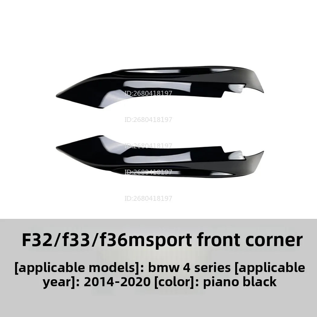 For BMW 4 Series Bmw F33 F32 14-20 Front Lip Front Shovel Front Wrap Corner Car Stickers Exterior Modification Accessories