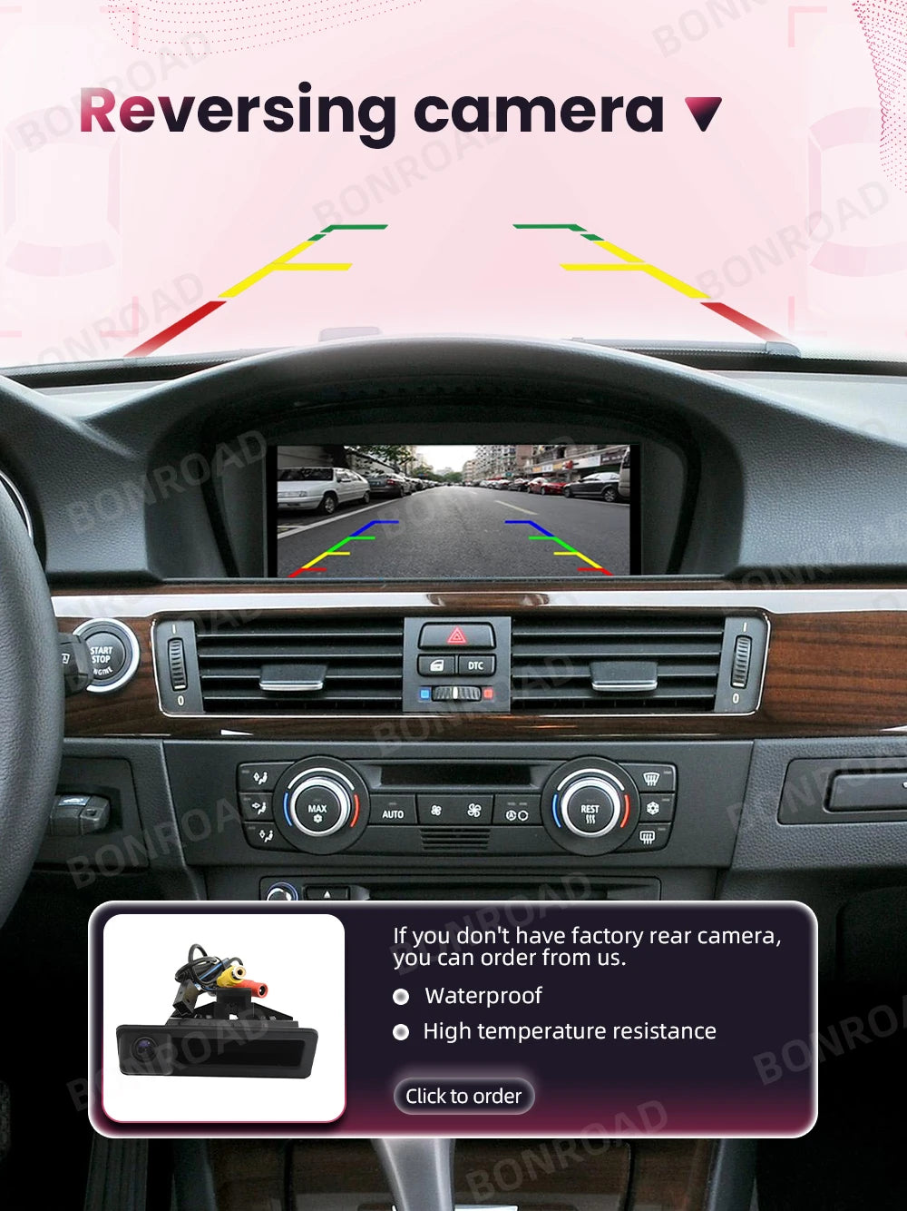 BONROAD Wireless Carplay Touch Screen For BMW 3 5 Series E60 E61 E62 E63 E90 E91 E92 Car Radio Multimedia Player Stereo GPS