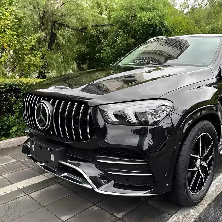 GT Style Front Grille Bumper Grill Grille For Mercedes-Benz GLE C167 W167 Coupe Grill GLE300 350 400 450 Accessories 2019-2023