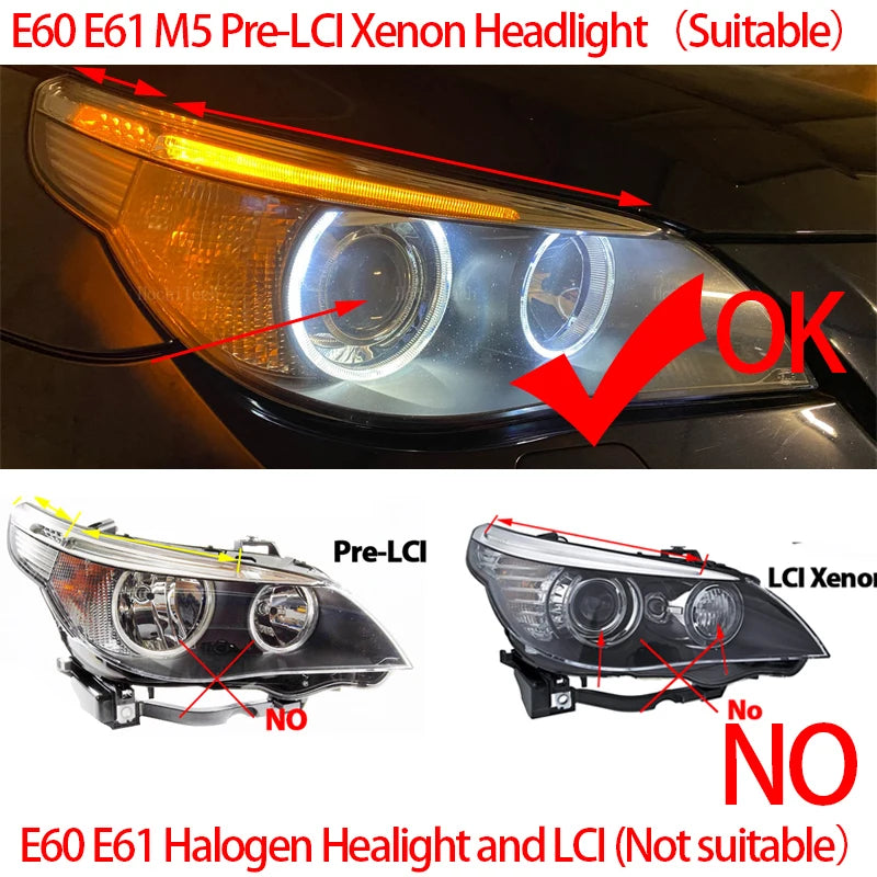 For BMW E39 E81 E82 E87 E88 X5 E53 E60 E61 E63 E64 X3 E83 120w Error Free LED Angel Eyes Marker Lights Bulbs White Top Quality