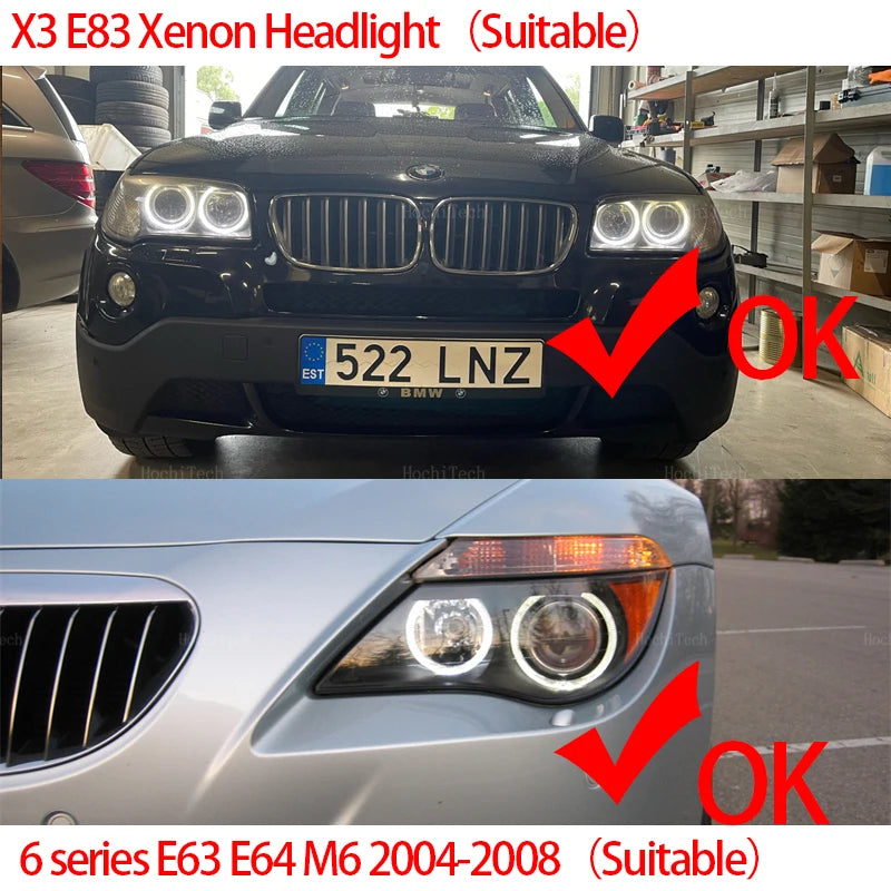 For BMW E39 E81 E82 E87 E88 X5 E53 E60 E61 E63 E64 X3 E83 120w Error Free LED Angel Eyes Marker Lights Bulbs White Top Quality