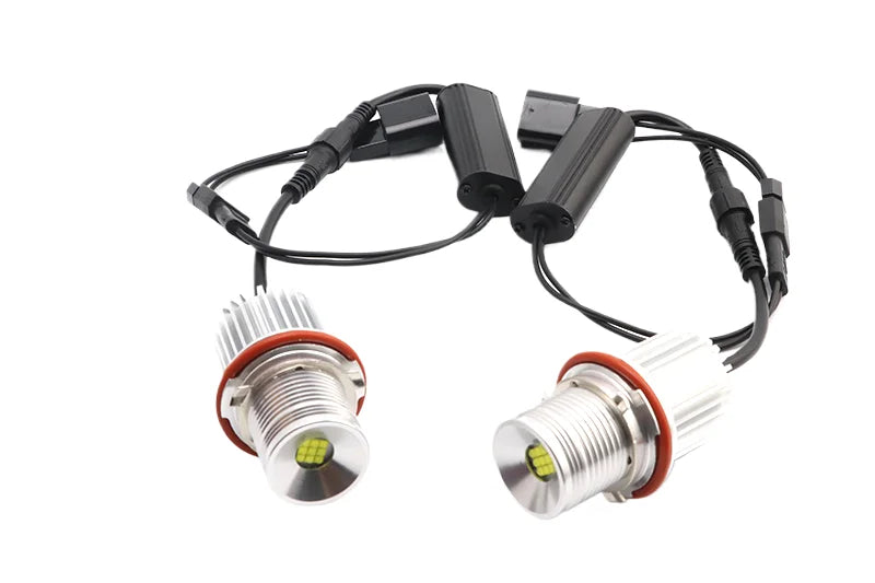 For BMW E39 E81 E82 E87 E88 X5 E53 E60 E61 E63 E64 X3 E83 120w Error Free LED Angel Eyes Marker Lights Bulbs White Top Quality