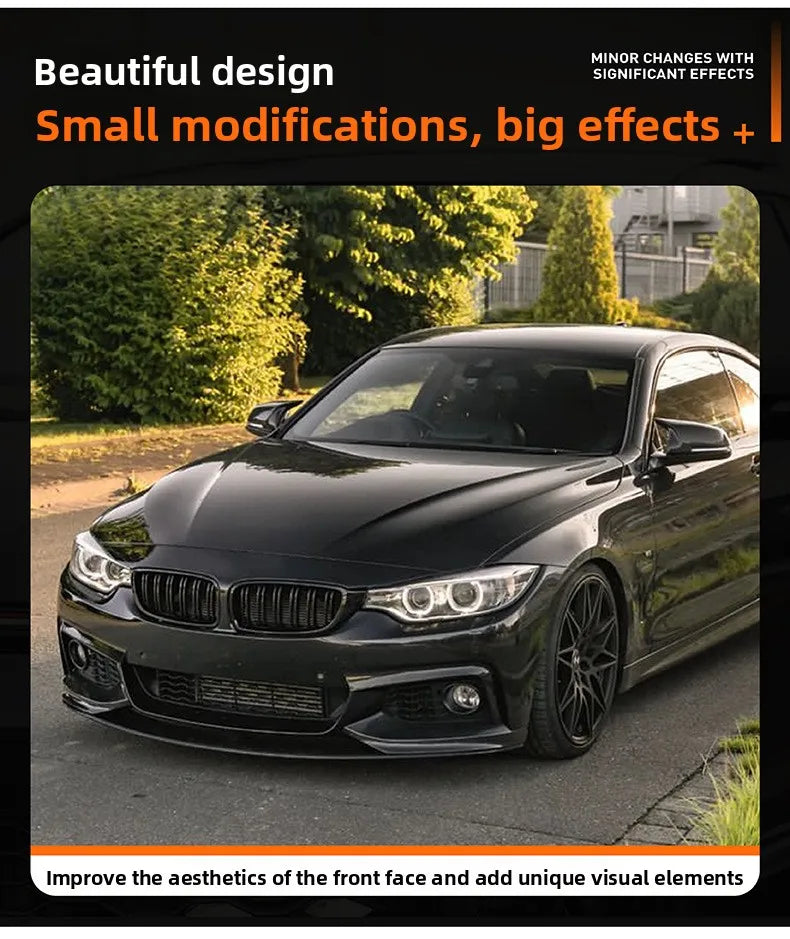 For BMW 4 Series Bmw F33 F32 14-20 Front Lip Front Shovel Front Wrap Corner Car Stickers Exterior Modification Accessories