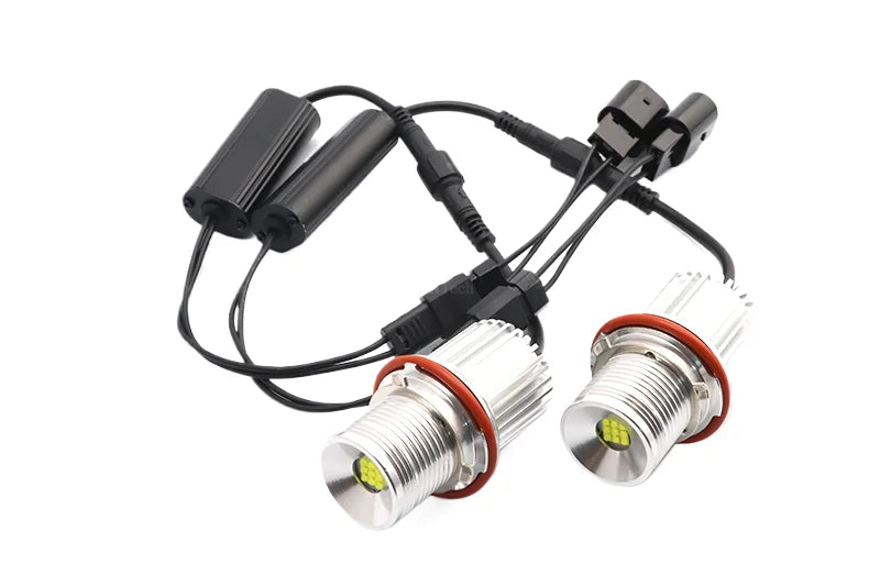 For BMW E39 E81 E82 E87 E88 X5 E53 E60 E61 E63 E64 X3 E83 120w Error Free LED Angel Eyes Marker Lights Bulbs White Top Quality