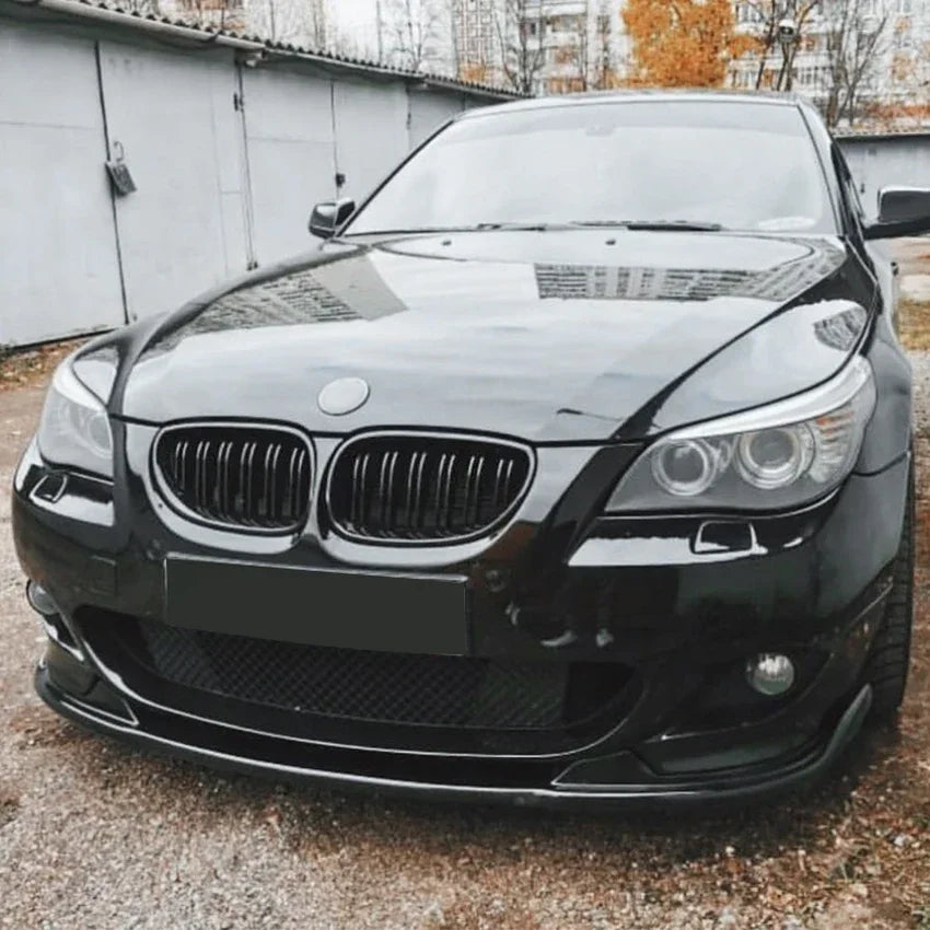 For BMW 5 Series E60 E61 525i 530i 540i 550i 2005-2010 M Sport front bumper lip splitter spoiler diffuser ABS body kit front lip